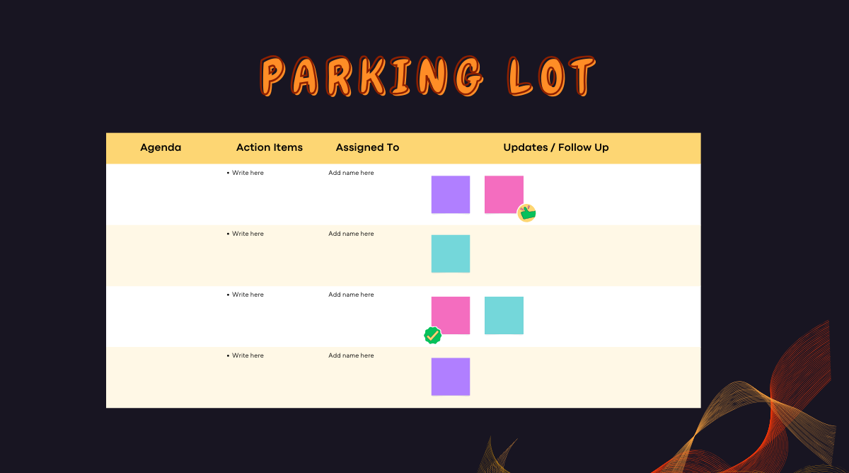 Parking Lot: A Ferramenta Definitiva para Reuniões Produtivas e Organizadas